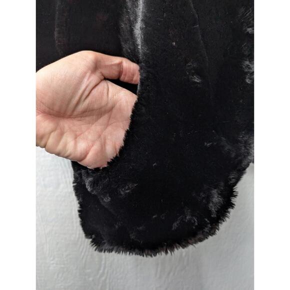 Vtg 1950s Bullock’s Los Angeles California Black Mink Fur Stole Shawl Wrap - Picture 6 of 9